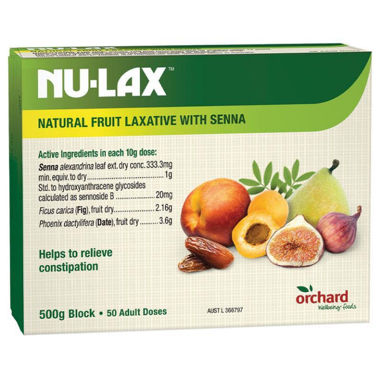 Nulax Fruit Laxative 500g front image on Livehealthy HK imported from Australia