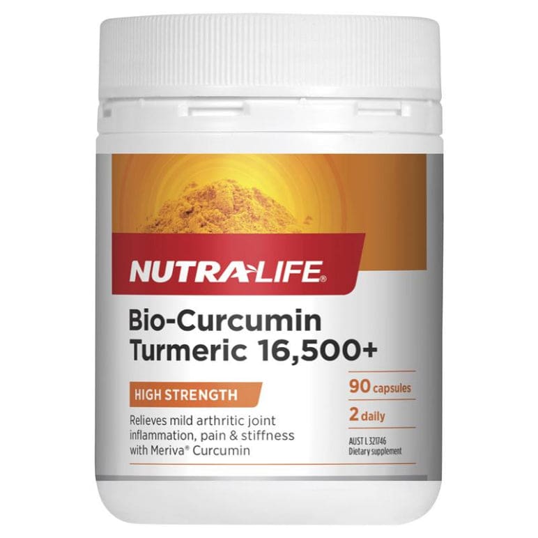 Nutra-Life Bio-Curcumin 16500+ 90 Capsules front image on Livehealthy HK imported from Australia