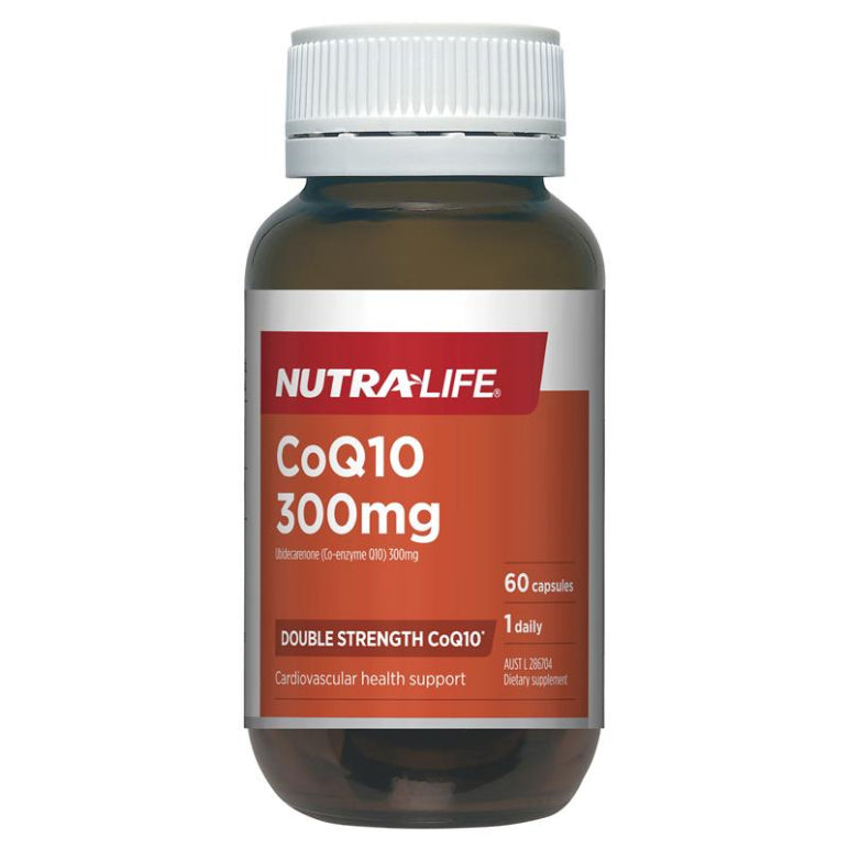 Nutra-Life CoQ10 300mg 60 Capsules front image on Livehealthy HK imported from Australia