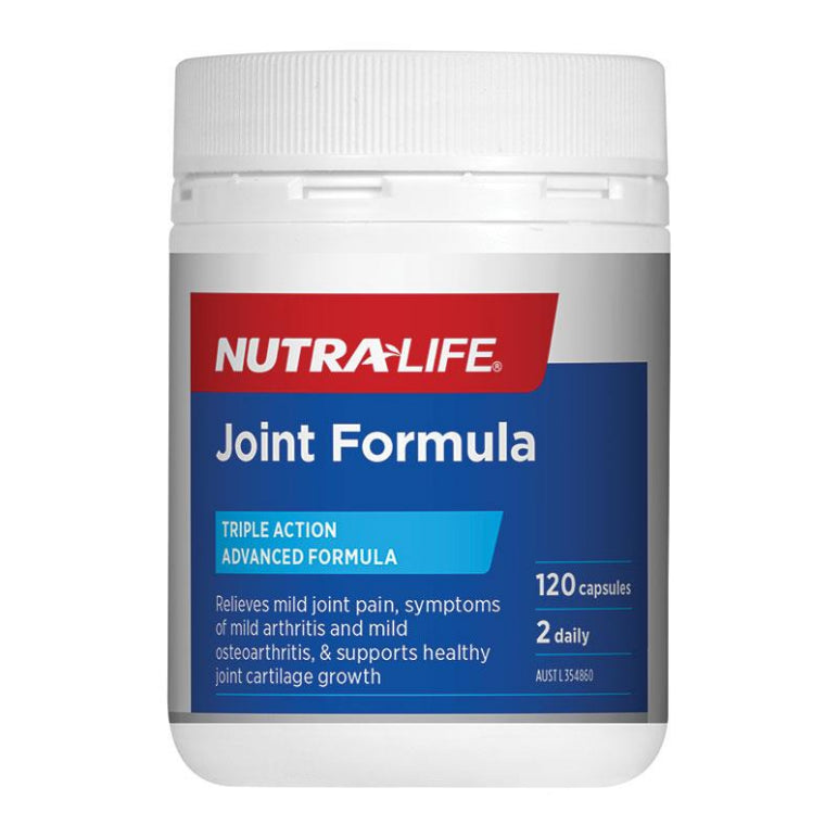 Nutra-Life Joint Formula 120 Capsules front image on Livehealthy HK imported from Australia