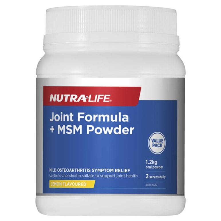 Nutra-Life Joint Formula + Msm Lemon 1.2Kg front image on Livehealthy HK imported from Australia