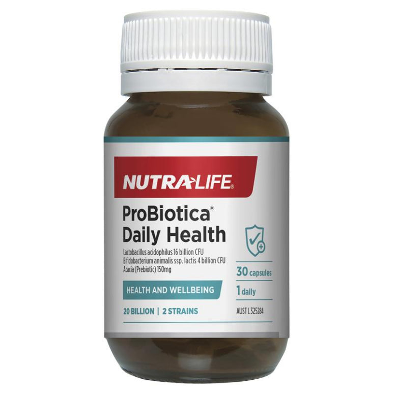 Nutra-Life Probiotica Daily Health 30 Capsules front image on Livehealthy HK imported from Australia