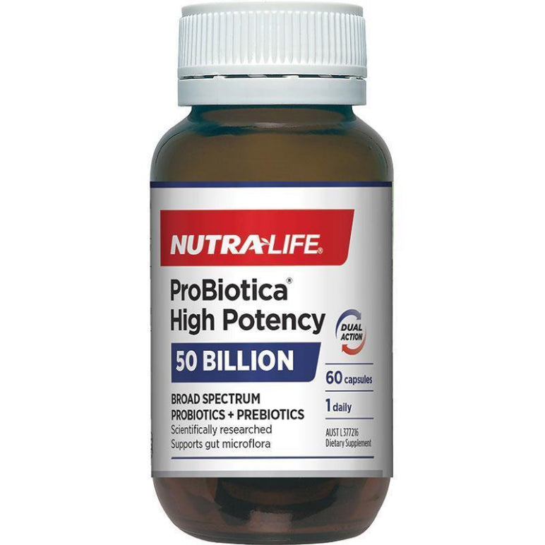 NutraLife Probiotica High Potency 60 CapsulesNew front image on Livehealthy HK imported from Australia