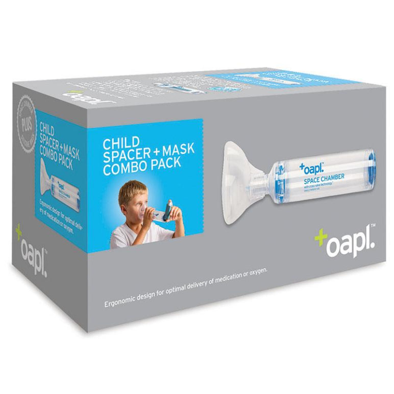 Oapl Space Chamber Combo Child Spacer plus Mask front image on Livehealthy HK imported from Australia