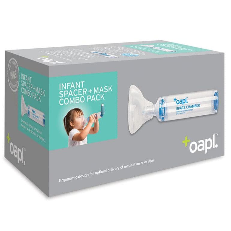 Oapl Space Chamber Combo Infant Spacer plus Mask front image on Livehealthy HK imported from Australia