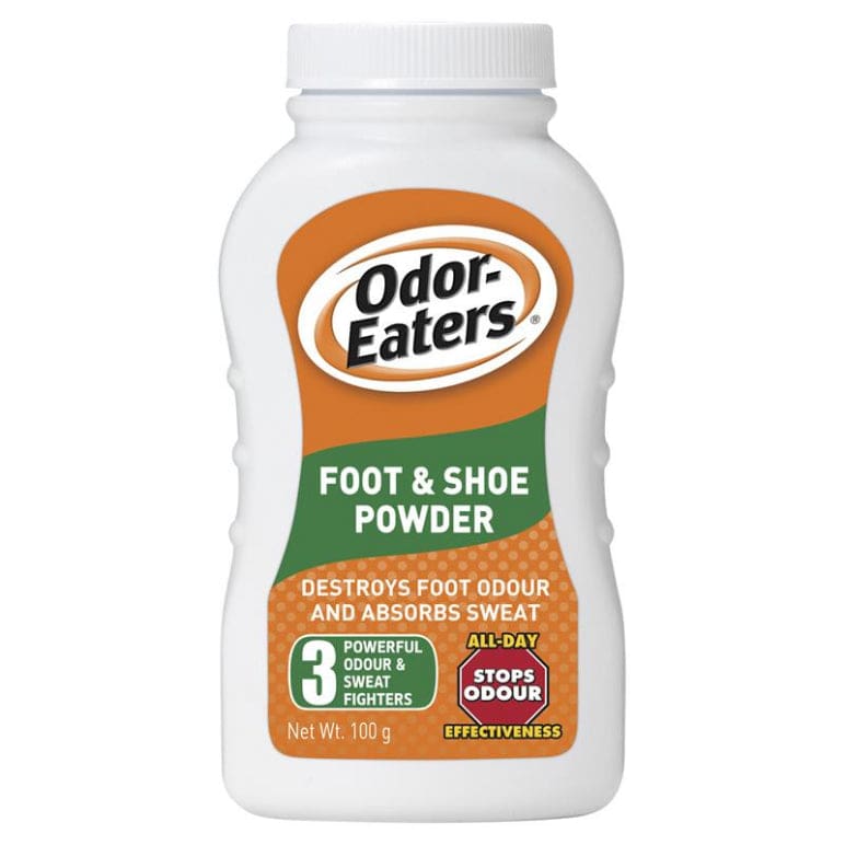 Odor-Eaters Foot & Shoe Powder 100g front image on Livehealthy HK imported from Australia