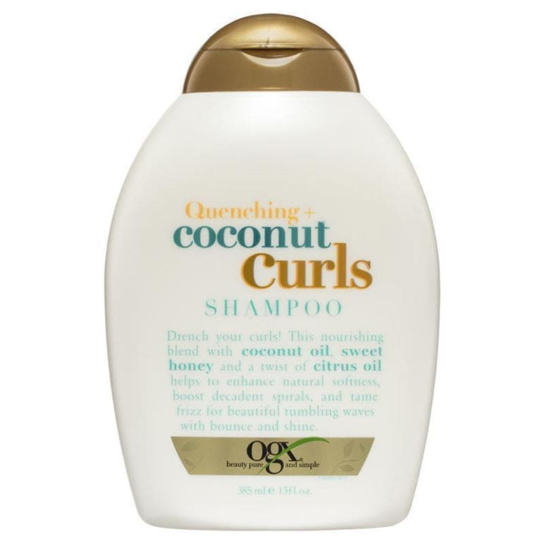 Ogx Quenching + Coconut Curls Shampoo For Curly Hair 385mL front image on Livehealthy HK imported from Australia