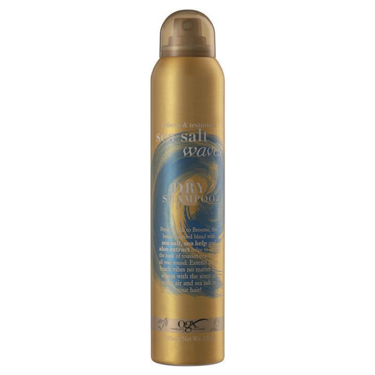 Ogx Refresh & Texturise + Sea Salt Waves Dry Shampoo 200mL front image on Livehealthy HK imported from Australia