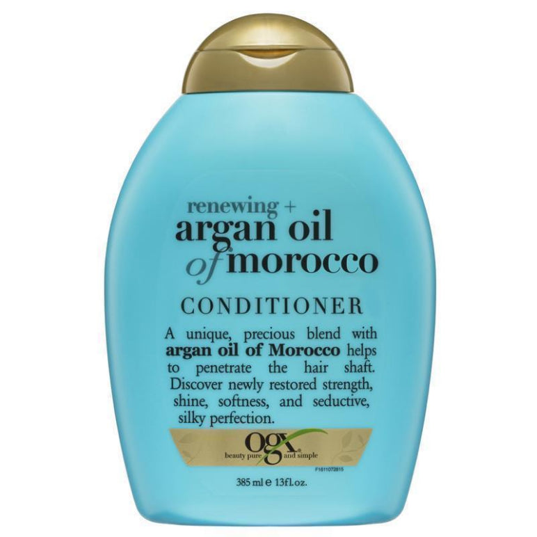 Ogx Renewing + Repairing & Shine Argan Oil of Morocco Conditioner For Dry & Damaged Hair 385mL front image on Livehealthy HK imported from Australia