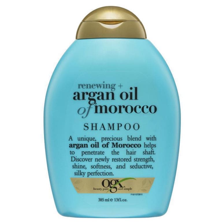 Ogx Renewing + Repairing & Shine Argan Oil of Morocco Shampoo For Dry & Damaged Hair 385mL front image on Livehealthy HK imported from Australia