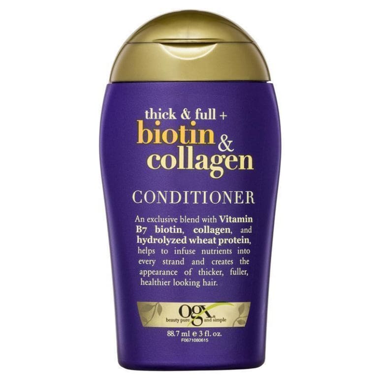 Ogx Thick & Full + Volumising Biotin & Collagen Conditioner For Fine Hair 88.7mL front image on Livehealthy HK imported from Australia