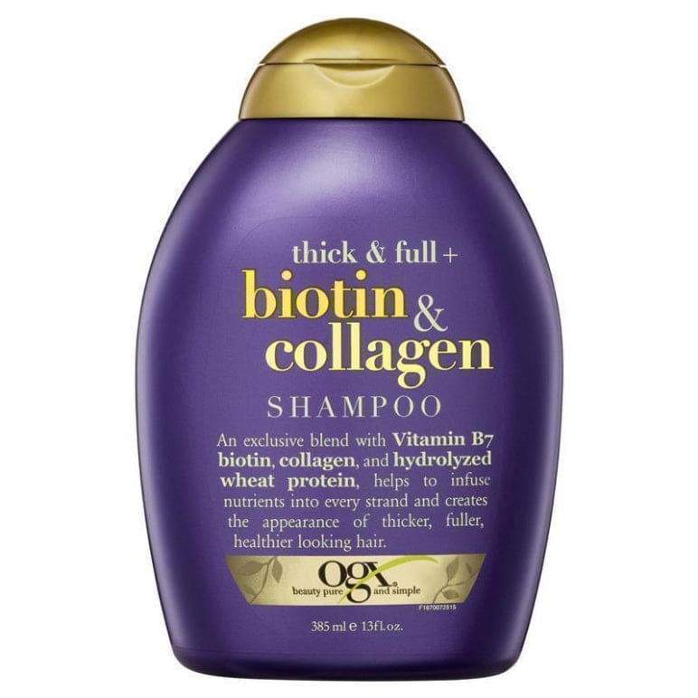 Ogx Thick & Full + Volumising Biotin & Collagen Shampoo For Fine Hair 385mL front image on Livehealthy HK imported from Australia