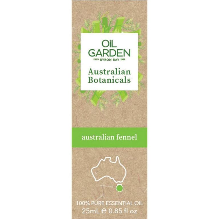 Oil Garden Australian Botanicals Fennel 25ml front image on Livehealthy HK imported from Australia