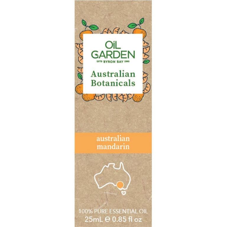 Oil Garden Australian Botanicals Mandarin 25ml front image on Livehealthy HK imported from Australia