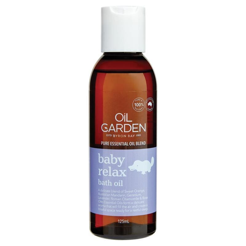 Oil Garden Baby Relax Bath Oil 125ml front image on Livehealthy HK imported from Australia