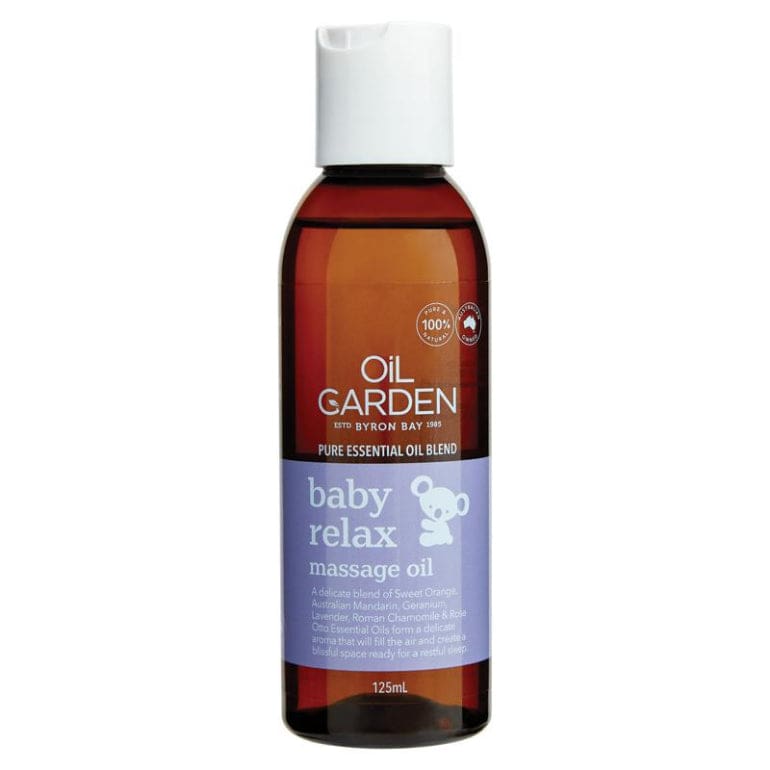 Oil Garden Baby Relax Massage Oil 125ml front image on Livehealthy HK imported from Australia