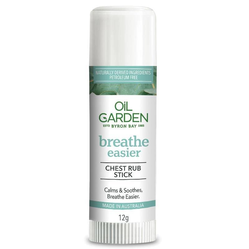 Oil Garden Breathe Chest Rub Stick 12g front image on Livehealthy HK imported from Australia