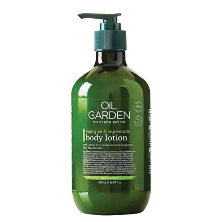 Oil Garden Energise & Rejuvenate Body Lotion 500ml front image on Livehealthy HK imported from Australia