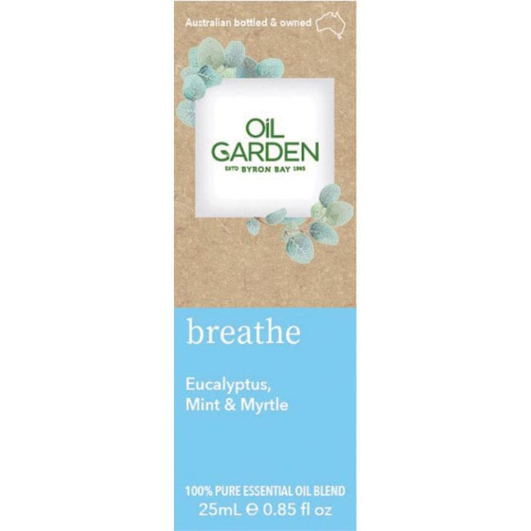 Oil Garden Essential Oil Breathe 25ml front image on Livehealthy HK imported from Australia