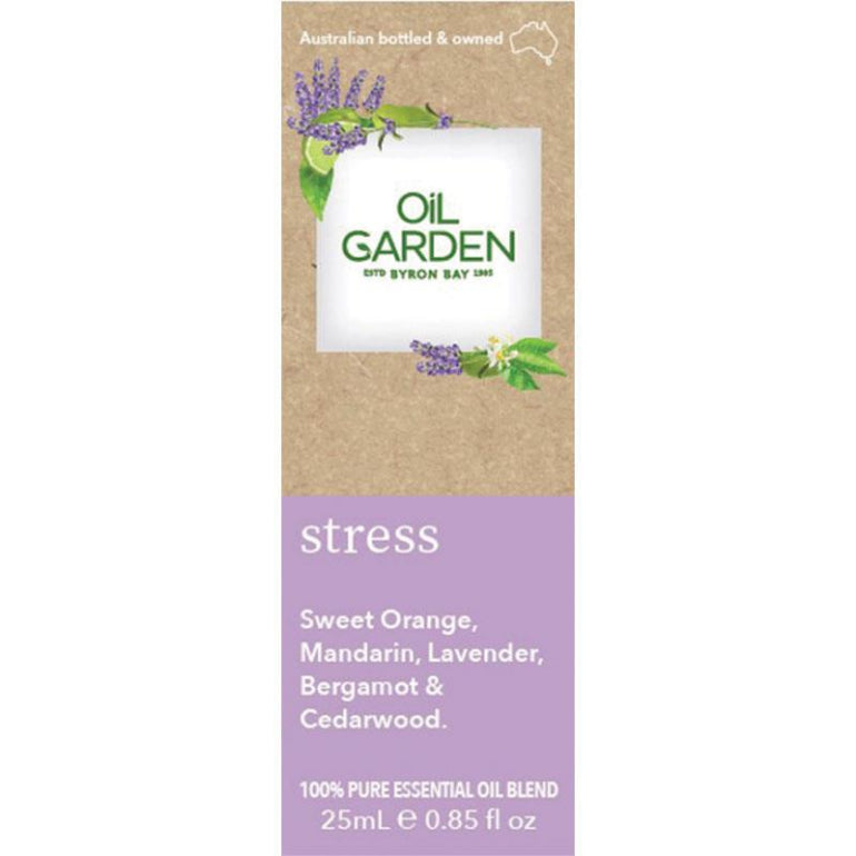 Oil Garden Essential Oil Stress 25ml front image on Livehealthy HK imported from Australia