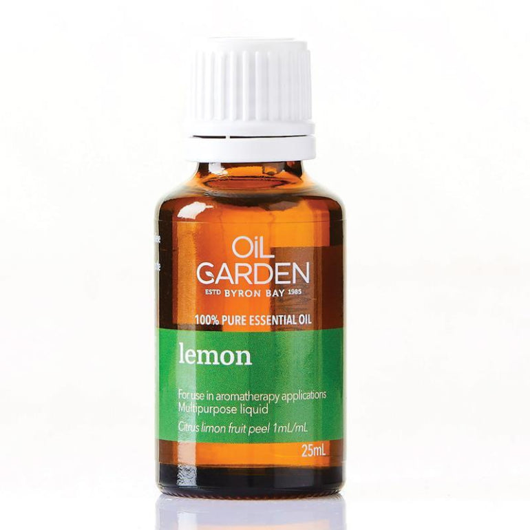 Oil Garden Lemon Essential Oil 25ml front image on Livehealthy HK imported from Australia