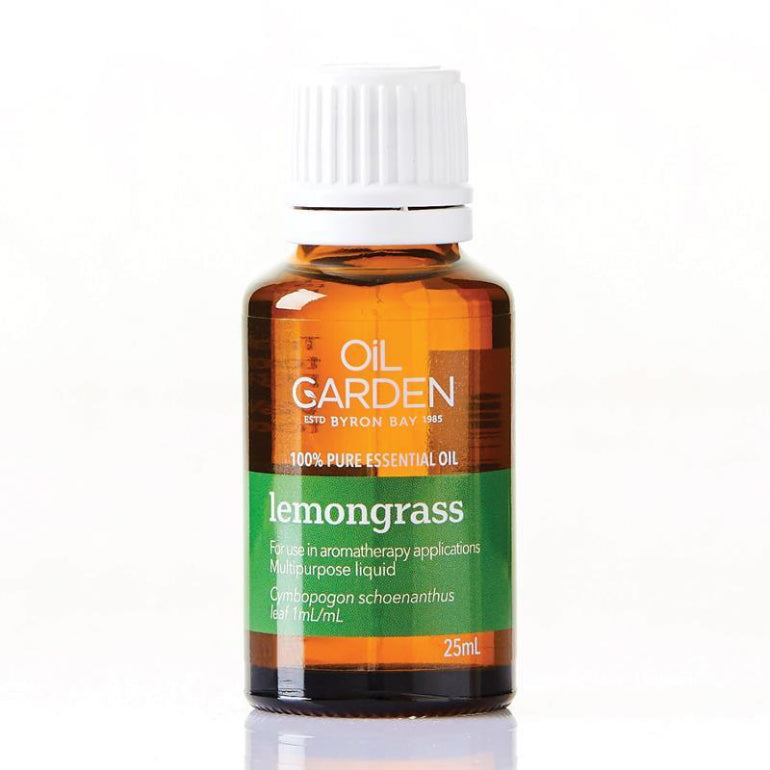 Oil Garden Lemongrass Essential Oil 25ml front image on Livehealthy HK imported from Australia