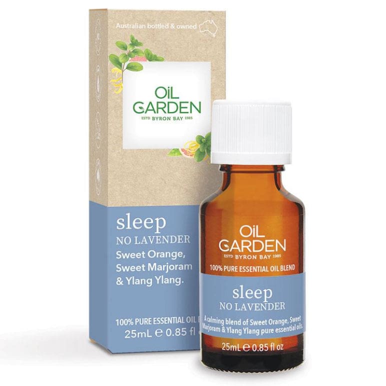 Oil Garden Sleep No Lavender Pure Essential Oil Blend 25ml front image on Livehealthy HK imported from Australia