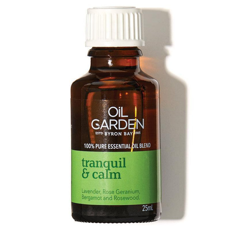 Oil Garden Tranquil & Calm Essential Oil Blend 25ml front image on Livehealthy HK imported from Australia