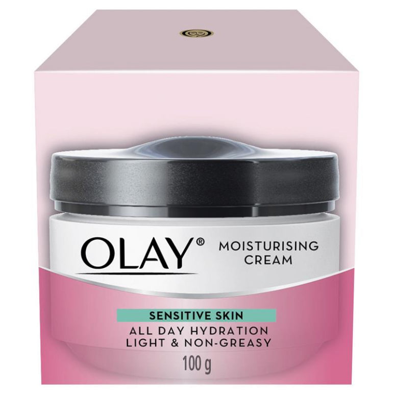 Olay Moisturising Cream Sensitive Skin 100g front image on Livehealthy HK imported from Australia