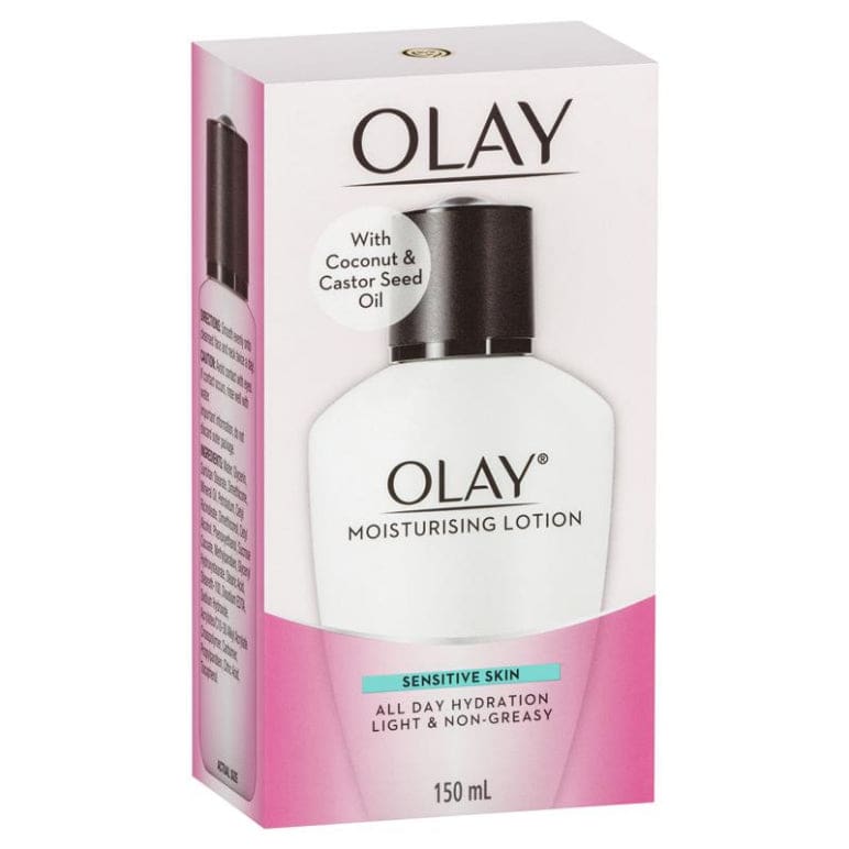 Olay Moisturising Lotion Sensitive 150mL front image on Livehealthy HK imported from Australia