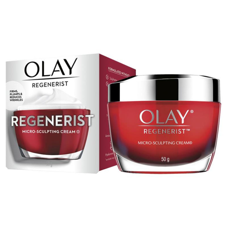 Olay Regenerist Advanced Anti-Ageing Micro-Sculpting Face Cream Moisturiser 50g front image on Livehealthy HK imported from Australia