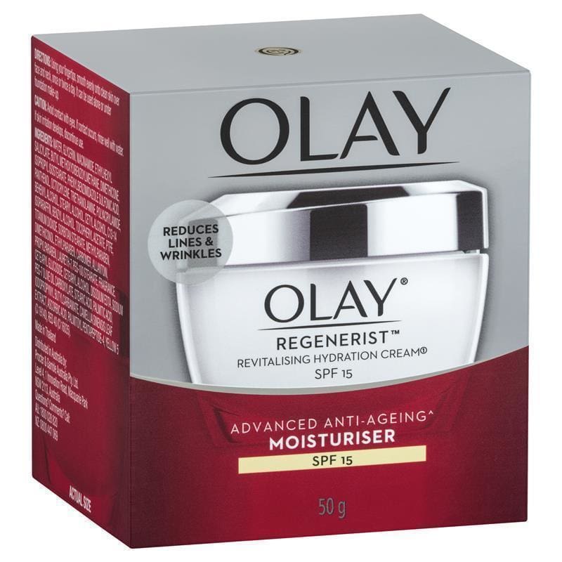 Olay Regenerist Advanced Anti-Ageing Revitalising Hydration Face Cream SPF15 50g front image on Livehealthy HK imported from Australia