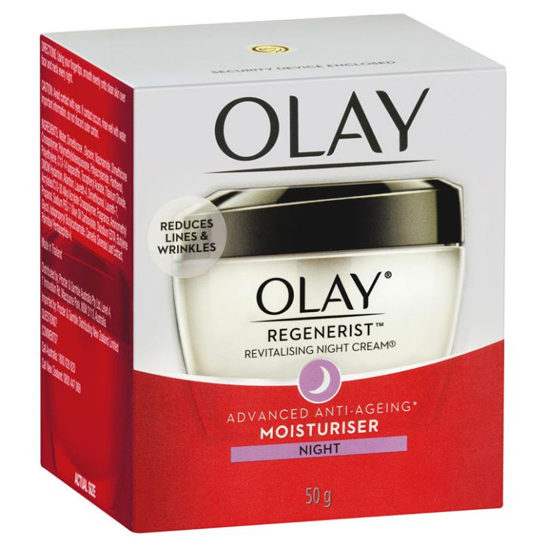 Olay Regenerist Advanced Anti-Ageing Revitalising Night Face Cream 50g front image on Livehealthy HK imported from Australia