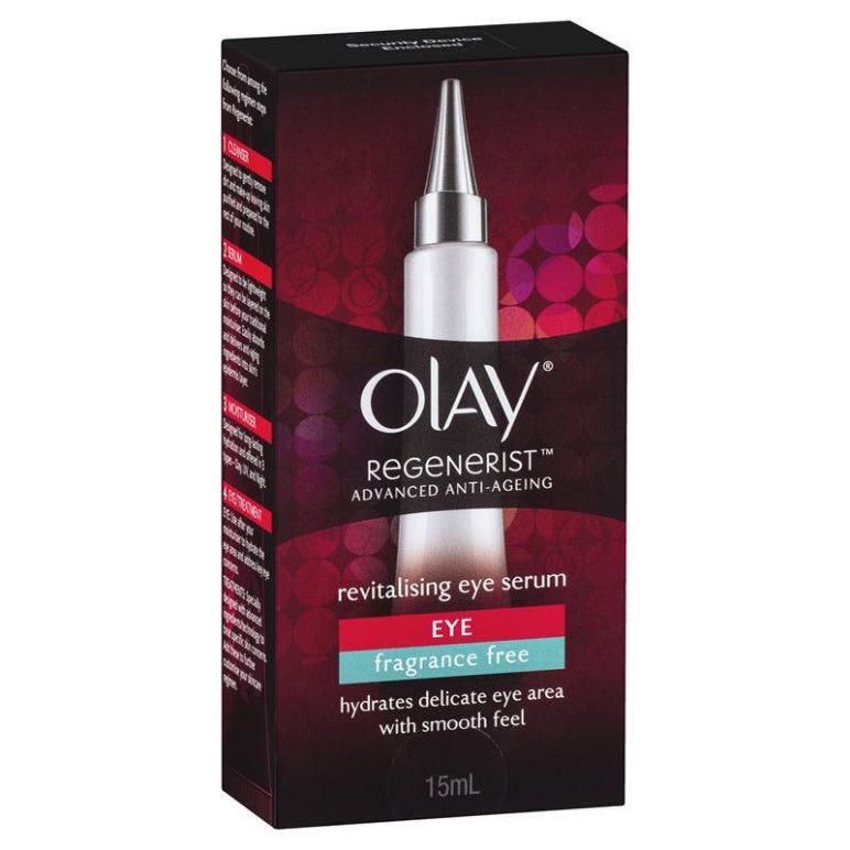 Olay Regenerist Revitalising Eye Serum Fragrance Free 15ml front image on Livehealthy HK imported from Australia