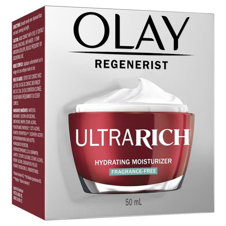 Olay Regenerist Ultra Rich Hydrating Cream Fragrance Free 48g front image on Livehealthy HK imported from Australia