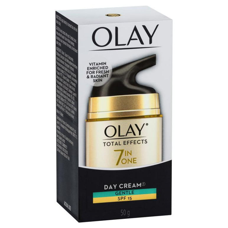 Olay Total Effects 7 in One Day Face Cream Gentle SPF 15 50g front image on Livehealthy HK imported from Australia