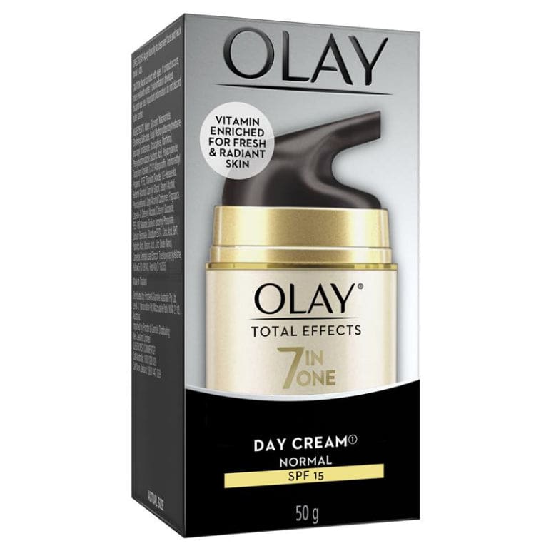 Olay Total Effects 7 In One Day Face Cream Normal SPF 15 50g front image on Livehealthy HK imported from Australia