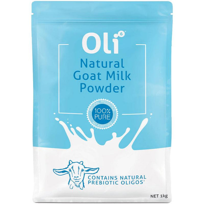 Oli6 Natural Goat Milk Powder 1kg front image on Livehealthy HK imported from Australia