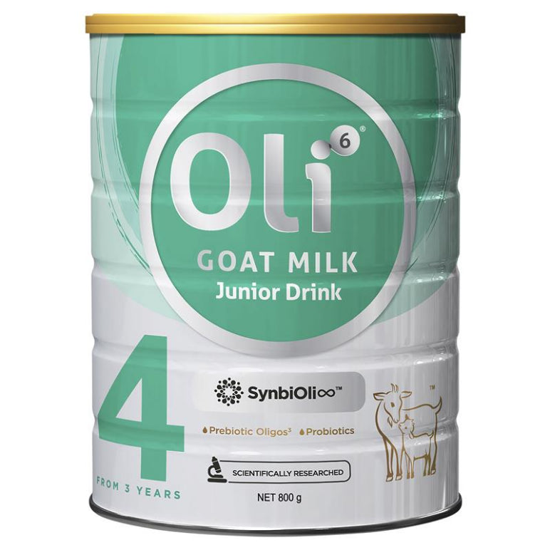 Oli6 Stage 4 Dairy Goat Milk Drink Junior 800g front image on Livehealthy HK imported from Australia