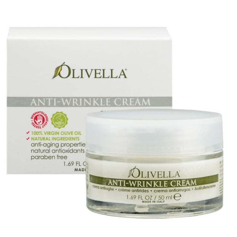 Olivella Anti Wrinkle Cream 50ml front image on Livehealthy HK imported from Australia