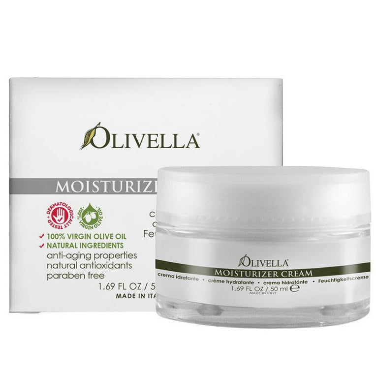 Olivella Moisturizer Face Cream 50ml front image on Livehealthy HK imported from Australia