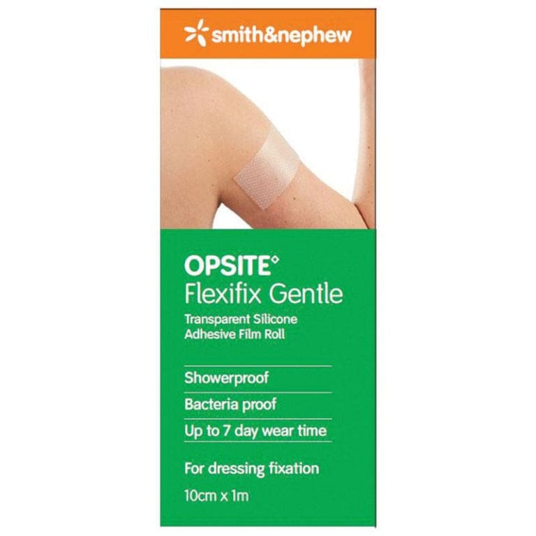 Opsite Flexifix Gentle Transparent Adhesive Roll 10cm x 1m front image on Livehealthy HK imported from Australia
