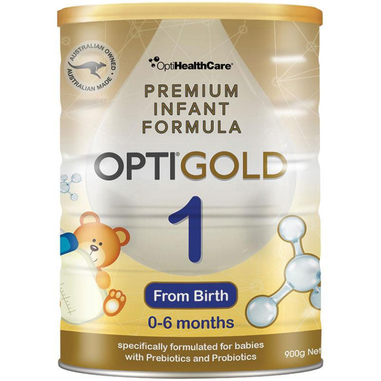 Opti Gold Infant Formula with Pre & Probiotics New Formulation 900g front image on Livehealthy HK imported from Australia