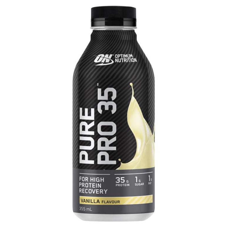 Optimum Nutrition Pure Pro 35 Vanilla 355ml front image on Livehealthy HK imported from Australia