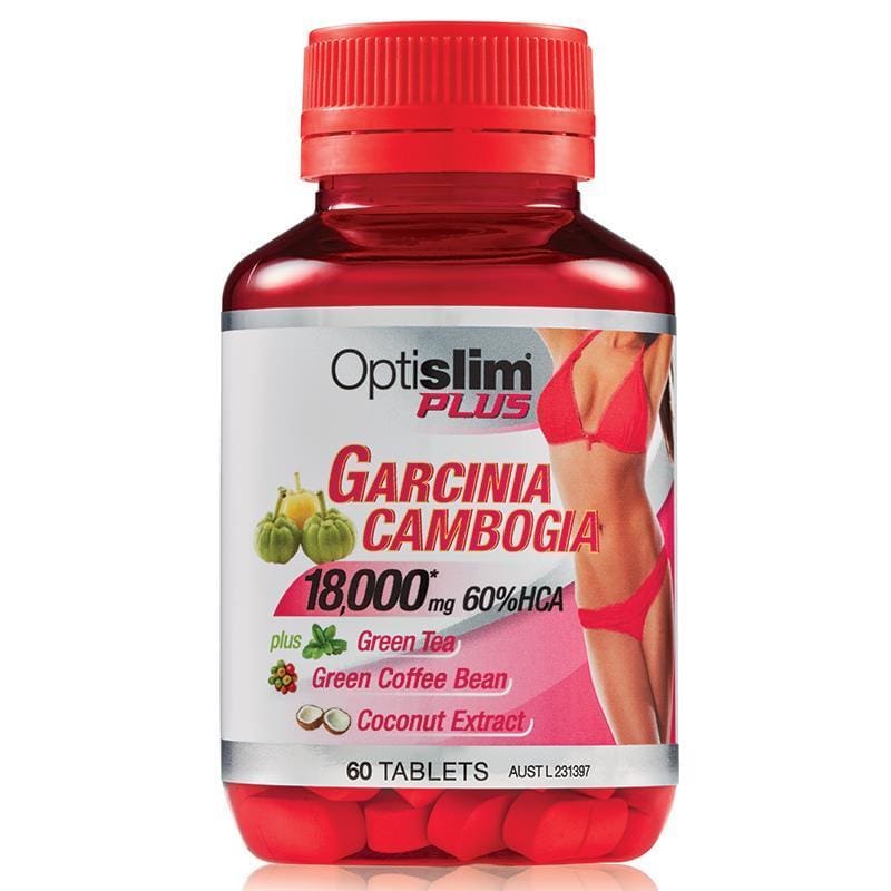 Optislim Garcinia Cambogia 60 Tablets front image on Livehealthy HK imported from Australia