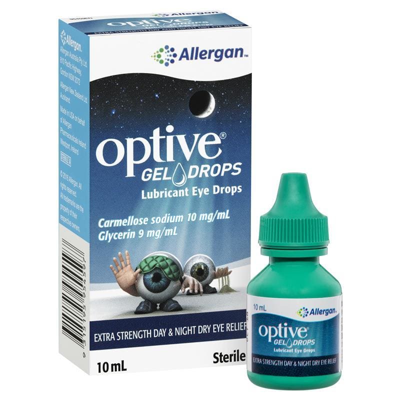 Optive Gel Drops 10ml front image on Livehealthy HK imported from Australia