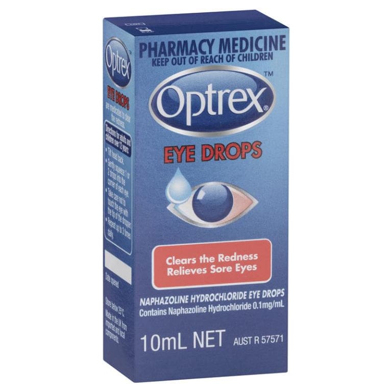 Optrex Eye Drops for Red or Sore Eyes 10ml front image on Livehealthy HK imported from Australia