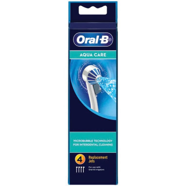 Oral B Aquacare 4 Waterflosser Refill Set 4 Pack front image on Livehealthy HK imported from Australia