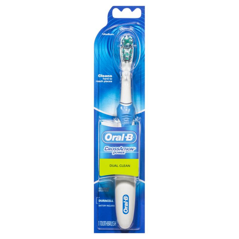 Oral B Cross Action Power Antibacterial Handle Medium front image on Livehealthy HK imported from Australia