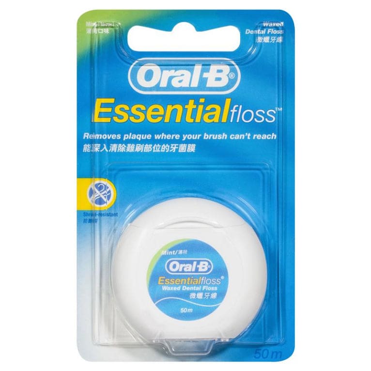 Oral B Floss Waxed Mint 50m front image on Livehealthy HK imported from Australia